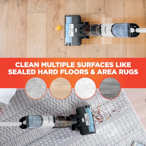 Shark | Wet Dry Vacuum Cleaner | Vacuum and Mop Combo | HydroVac MessMaster | 3-in-1 Self-Cleaning + Powerful Suction | 2 Brushrolls & 2 Solutions Included | Hardwood Floor & Area Rug Cleaner | AW261 - style: Cordless w/ Premium