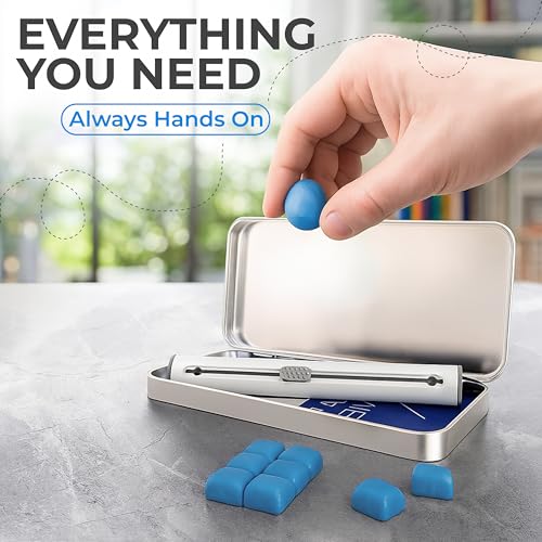 Earbud Cleaner Kit with Cleaning Clay Set - color: Light Blue