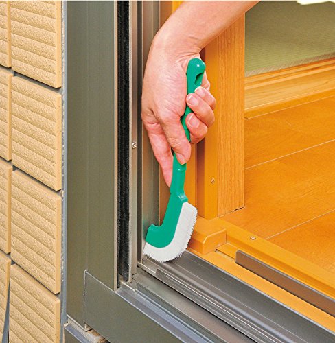 Azuma BA736 Cleaning Brush, Azmagix Smudge Brush, Multi, Total Length 9.1 inches (23 cm), Green, Soft, Thin Curve Brush That Can Be Used Around The House