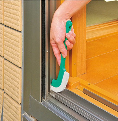 Azuma BA736 Cleaning Brush, Azmagix Smudge Brush, Multi, Total Length 9.1 inches (23 cm), Green, Soft, Thin Curve Brush That Can Be Used Around The House