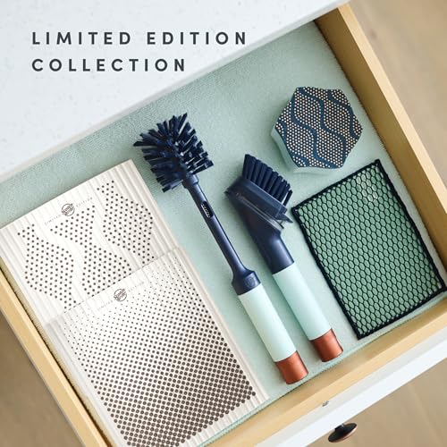 Brite by Scotch-Brite Limited Edition 2-in-1 Straw and Bottle Brush Set, Sleek and Stylish Bottle Cleaner Brush with 360-Degree Bristles and Hidden Straw Brush
