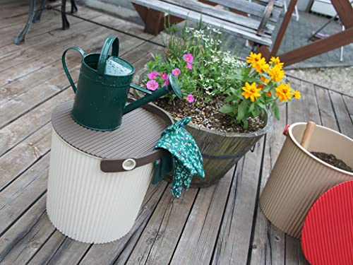 Yawata Kasei 228349 Omniutti Bucket with Lid, Blue, LL, 7.1 gal (20 L), Sceltevie omnioutil Scandinavian - color: Blue, style: LL Size: 6.5 gal (20 L)
