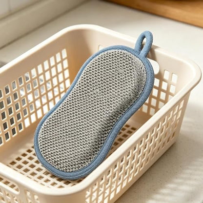 Tableware Cleaning Pad - Six Count Bundle, Non Abrasive Texture, High Absorption Build | Dish Glassware Washer for Cutlery Pan Pot Sink Kitchen Bathroom Countertop Home Apartment Restaurant Tool