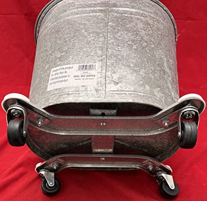 35 Quart Metal Mop Bucket with 2" Casters