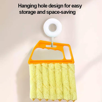 Blinds Cleaner Tool, Washable & Removable Window Air Conditioner Duster, Household Kitchen Cleaning Supplies, Mini Handheld Brush for Wood Blinds, Air Conditioner Vents, Fans Vents, Yellow