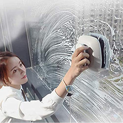 Double-sided Magnetic Window Cleaner Glass Wiper for Double Glazed Windows with Thickness of 0.5"-1.0"(15-24mm) Useful Glass Cleaning Tools