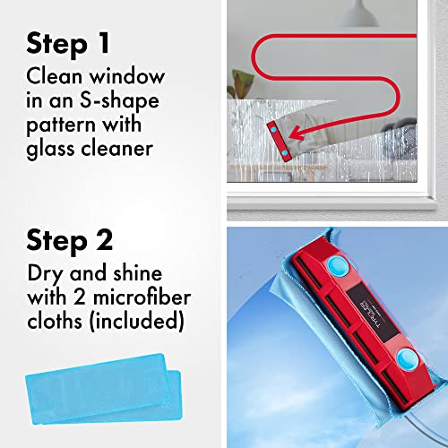 Tyroler Bright Tools The Glider D-2 Magnetic Window Cleaner for Double Glazed Windows. Fit to 0.3in - 0.7in Window Thickness. Glass Cleaner - size: Double-Glaze Fit 0.3"-0.7"