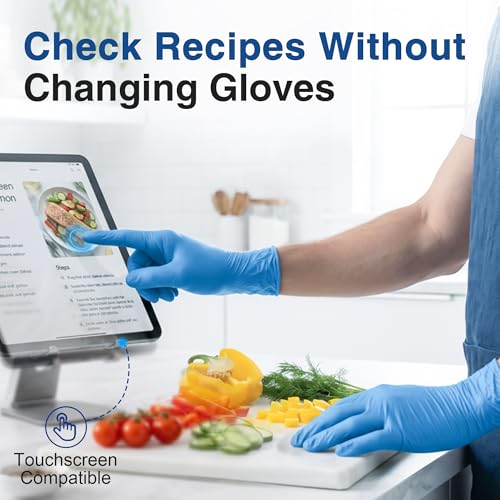Schneider Medical Vinyl Synthetic Exam Gloves, 4 Mil, Latex-Free Disposable Gloves for Cooking, Cleaning, and Food Prep - size: Medium