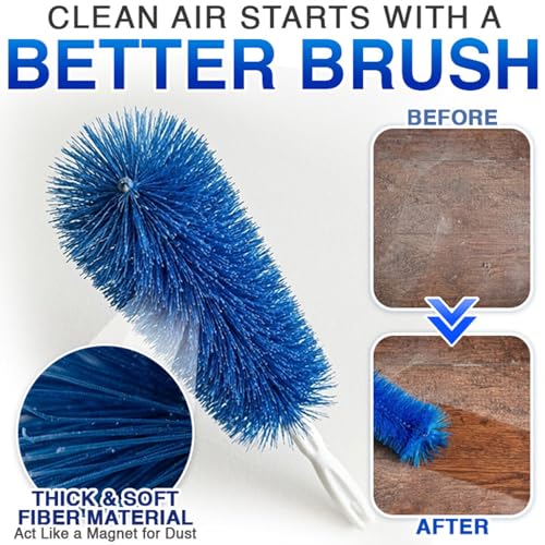 Kalveria Bendable Microfiber Head, Kalveria Fan Cleaner, Ceiling Fan Cleaner Duster with Flexible Head, Fan Duster for Ceiling Fans, Blinds, Cobwebs, Curtains & Household Cleaning (Gray, 3 PCS) - color: Gray