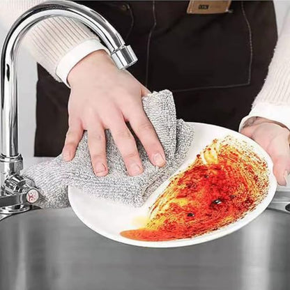 20 Pack Kitchen Dish Cloths 10" x 10" Super Soft & Absorbent Coral Velvet Microfiber Cleaning Towels Nonstick Oil Fast Drying Washable Lint-Free Dish Rags Reusable Dishcloths for Household Cleaning