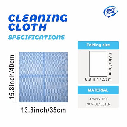 Reusable J Cloths, Disposable Kitchen Cleaning Cloths Dish Towels Dish Cloth Reusable Cloths for Kitchen, Bathroom, Household Cleaning (Blue & Green 100 Pack) - color: Blue&green