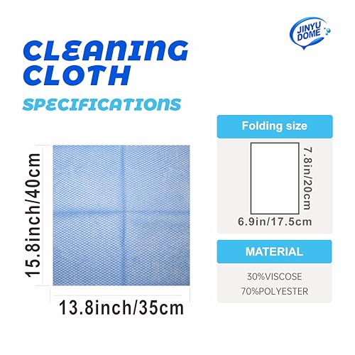 Disposable Kitchen Cleaning Cloths Dish Towels Dish Cloth Reusable Cloths for Kitchen, Bathroom, Household Cleaning (Blue 100 Pack) - color: Blue 100 Pack