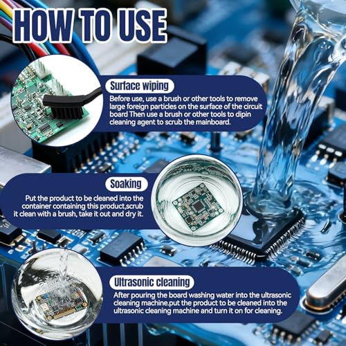 250 ML Electronic Contact Cleaner, Electrical Cleaner with 2 Cleaning Brushs, No Damaging, Suitable for Cleaning Circuit Boards Appliance Control Boards Switches & Connectors, Clear