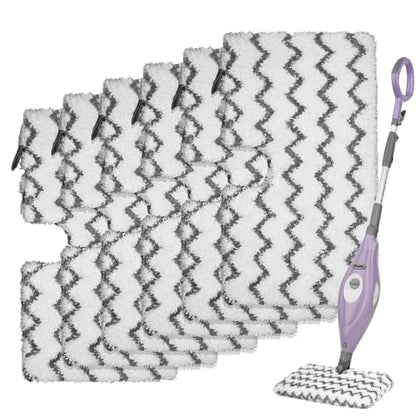 6 Pack S3501 S3601 Steam Mop Replacement Pads for Shark S3501 S3601 S3550 S3801 S3901 S3601D S3801CO S3901D S3455K S2902 SE450 Steam and Scrub Pocket Mop Steamer Pads Washable - color: 6 Pack Gray