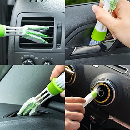 8pcs Handheld Groove Gap Cleaning Tools Door Window Track Cleaning Tools Groove Corner Crevice for Sliding Door Tile Lines Shutter Car Vents Air Conditioner Keyboard