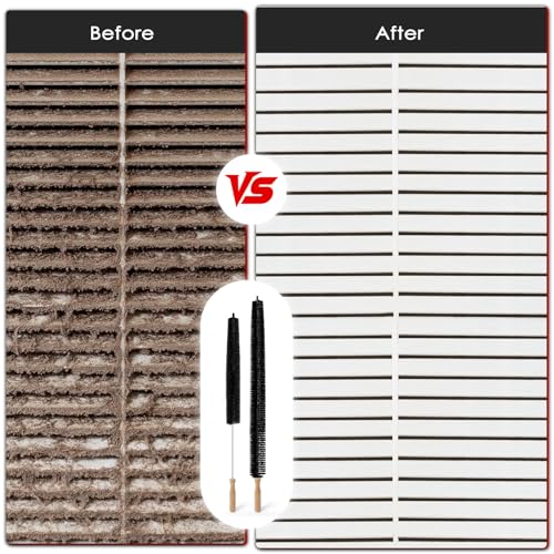 Dryer Vent Cleaner Kit, 2 Pack Dryer Lint Brush, 30 Inch Long Flexible Lint Remover, Refrigerator Coil Cleaning Brush, Home Essentials (Long-Style + Short-Style) - size: Long-style + Short-style