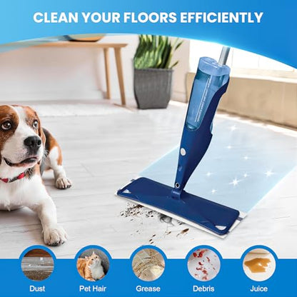 50 Pack Disposable Microfiber Cleaning Mop Pads for Bona Mop Series | Heavy Duty Disposable Sweeping Pad Replacement Refill - color: White