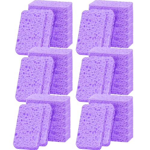 36 - Pack Non-Scratch Scrub Sponges - Sponges for Dishes and Washing Dishes, Cleaning Sponges for Kitchen Home and More（Purple） - color: Purple, size: 36 - Pack
