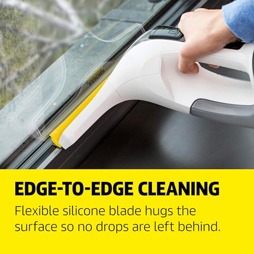 Kärcher WV 6 Electric Window Vacuum Squeegee 11" - Cleans Showers, Mirrors, Glass, and Countertops - Electric Squeegee - style: WV 6 White