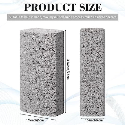Loopeer 2 Pcs Pet Hair Remover Pumice Stone for Dog Cat Hair Removal Cleaning Pet Fur Stone 6 Inch Dog Fur Cleaning Tool for Car Interior Bedding Carpet Couch Furniture(3.74 x 2 x 1.6 in) - size: 3.74 x 2 x 1.6 In