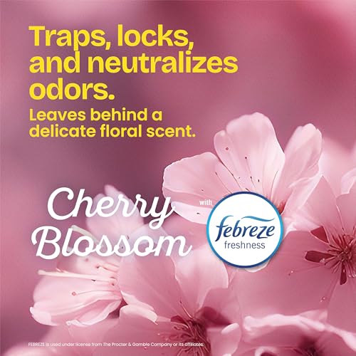 Glad ForceFlex MaxStrength Tall Kitchen Trash Bags, Rip and Tear Resistant, Cherry Blossoms Scented Pink Tall Garbage Bags, Odor Control, Febreze Freshness, 13 Gallon, 90 Count - size: 90 Count (Pack of 1)