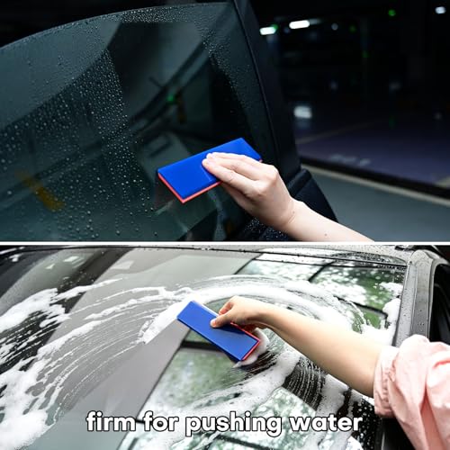 NEWISHTOOL 2 Pack Rubber Squeegee (8-Inch Replacement Blade, No Handle) | Window Tint Squeegee for Water Removal, Windshield Rear Back Glass Cleaning, PPF Installing and Window Film Application - size: 8-Inch Replacement Blade, No Handle