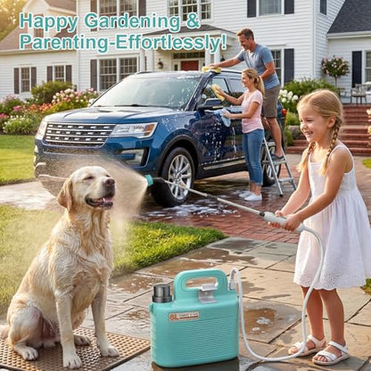 Battery Powered Garden Sprayer 1.8 Gallon, Lightweight Electric Weed Sprayer with Telescopic Wand & Adjustable Nozzles, Portable Yard Sprayer for Plant Watering, Lawn Care, Fertilizing,Gardening - size: 1.8 Gallon