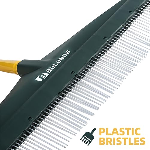 Artificial Turf Rake, 55" Long Whole-Piece Pole No Broke Design - Garden Hand Broom Rake for Easy Quick Remove Leaves, Debris, Shrubs, Pet Hairs.. from Turf, Lawn, Synthetic Grass, Carpet