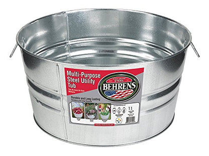 Behrens 1GS 11 Gallon Round Galvanized Steel Tub