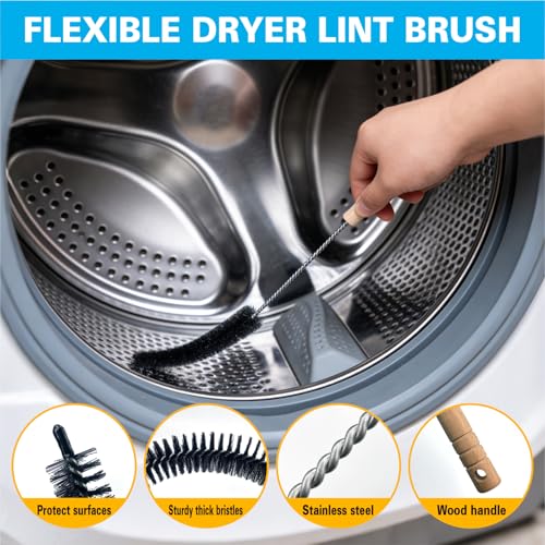 12Pcs Home Crevice Cleaning Brush Set for Kitchen Bathroom - Cup Lid Straw Dryer Vent Gap Cleaning Tools Household Cleaning Supplies - color: 12-pack