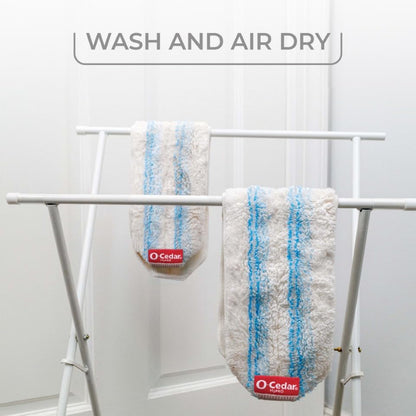 O-Cedar Genuine H2prO Mop Pad Replacement (3-Pack) | Microfiber Refill | Machine Washable | Compatible with O-Cedar H2prO Spin Mop System - size: 3 Count