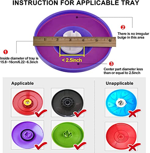 3 Pack Spin Mop Replacement Head 360° Microfiber Mops Refills Easy Cleaning Round Shape Standard Size