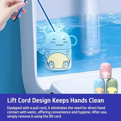Cute Dinosaur-Shaped Toilet Bowl Cleaner Bottle, Bathroom Toilet Tank Cleaner with Ocean, Jasmine, and Peach Scent,Three bottles can be used for 9 months (Ocean&Peach&Jasmine)