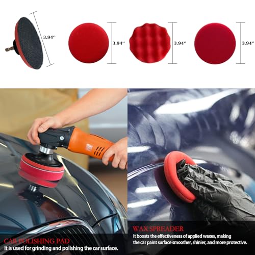 35Pcs Car Detailing Kit, Car Detailing Brush Set, Car Interior Cleaning Kit with Windshield Cleaning Tool and Tool Box, Multi-Functional Vehicle Cleaning Tool for Wheels
