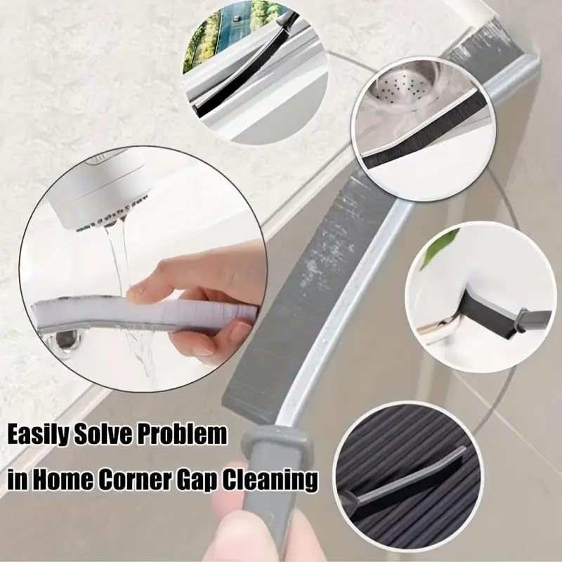 Long Handle Window Brush Slim Narrow Head Flexible Bristles Ergonomic Handle for Tracks, Sills, Shower Doors 5 or 10 Pack, 5pcs - size: 5pcs