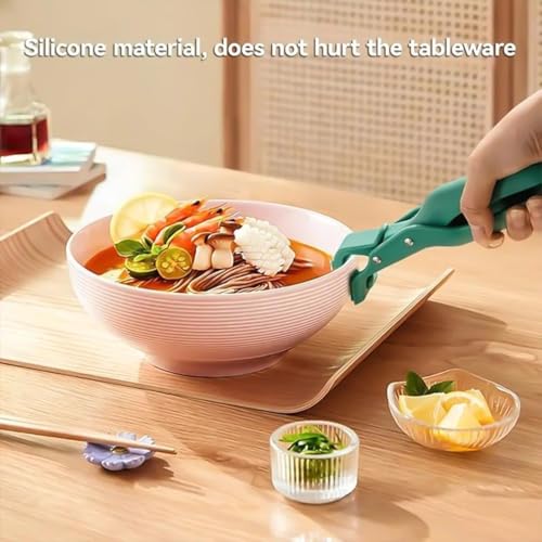 2026 New Hot Plate Gripper, Multi-Angle Anti-Scald Bowl Holder Clip, Multi-Function Hot Dish Gripper Handles, Kitchen Silicone Anti Slip Clip Tool for Pot, Pan, Bowl, Plate, Baking Tray (Red*3PCS) - color: Red*3PCS