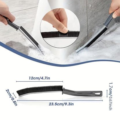 3pcs Hard Bristle Crevice Cleaning Brush, Multifunctional Gap Cleaning Tool, Bathroom Gap Brush, Grout Cleaner