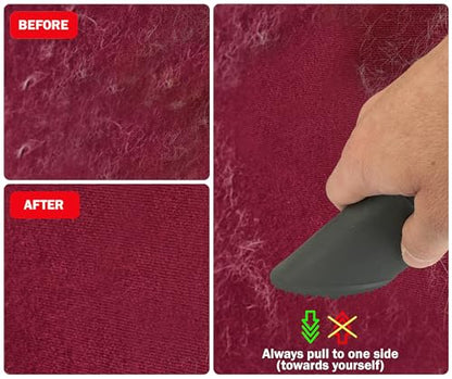 Fur-EEL PRO 1.0 Pet Hair Vacuum Attachment, Rubber Pet Hair Remover | for Car Detaling, Removes Dog Cat Hair, Dirt, rubber bristle fits 1-1/4, 1-3/8, 1-1/2 in Round Hoses, Fang Handle & Adapter - color: Pro V.1.0