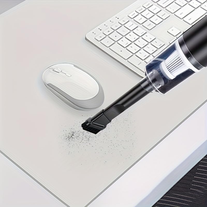 Cleaner, Car Vacuum Cleaner, Wireless Keyboard Cleaner with Super Strong Suction of 120W, Powerful Mini Rechargeable Vacuum Cleaner with Dual Filters, Suitable for Cars, Homes, Offices