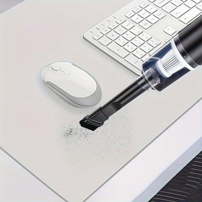 Cleaner, Car Vacuum Cleaner, Wireless Keyboard Cleaner with Super Strong Suction of 120W, Powerful Mini Rechargeable Vacuum Cleaner with Dual Filters, Suitable for Cars, Homes, Offices
