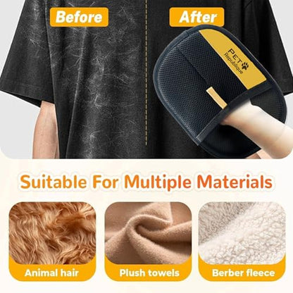 Pet Republique Electrostatic Fur Removal Glove for Pet & Furniture – Reusable & Washable, 5-Finger Static Pet Hair Remover for Clothing, Furniture & Car Upholstery