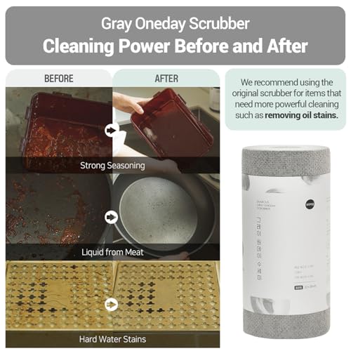 DEARCUS One Day Scrubber Disposable Dishcloth Sheets – Odor-Free Lint-Free Non-Scratch Melt-Blown PP Cleaning Cloths for Dishes, Cookware, Cooktop & Bathroom | Gray, 1 Pack 60 Sheets (~2 Month Supply) - style: 1 Pack 60 Sheets