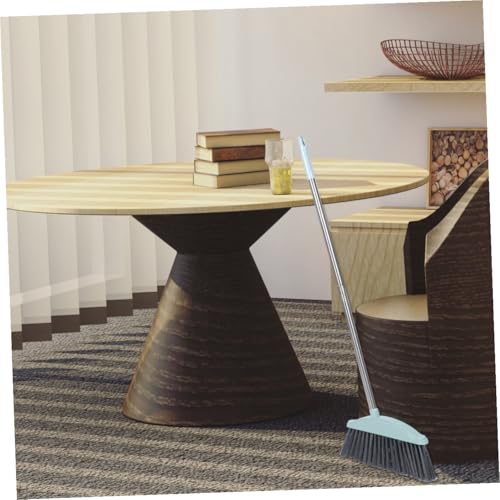 VICASKY Long Handle Broom for Home Cleaning Thickened Metal Handle Sweeping Broom Fine Workmanship with Soft Bristles No Surface Damage Practical Indoor Floor Cleaning Tool