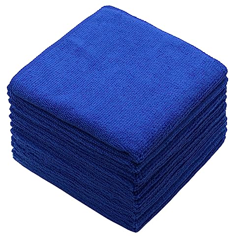 Microfiber Cleaning Cloth, Washcloths,12x12 inch,10 Pack, | Fast Drying Dish Cloths for Washing Dishes, Ultra Absorbent Dish Rags, Lint Free Cleaning Rags For House&Kitchen - color: Dark Blue