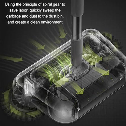 flexman Manual Floor Cleaner, Multi Purpose Carpet Sweeper, Hand Push Sweeper, 2 in 1 Push Broom, Crumb Sweeper Vacuum Cleaner for Apartments, Offices