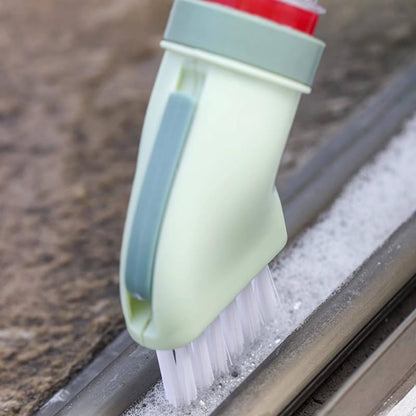 Water Bottle Connected Cleaning Brush Head, Multi-Purpose Flat Scrubber for Deep Crevices and Dead Ends, 1 Pack (Green)
