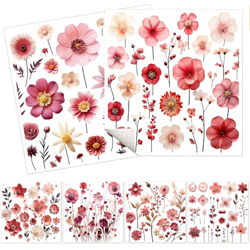 6 Pack Swedish Dishcloths for Kitchen - Reusable Washable Cellulose Cleaning Cloths, Absorbent Quick Dry No Odor Biodegradable Sponge Wipes, Decorative Tea Towels (Pink Floral Blossom) - color: 6pcs - Pink Floral Blossom