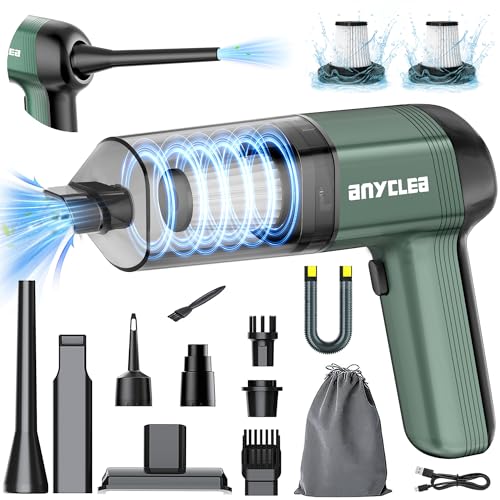 Handheld Vacuum Cordless, 12000Pa Strong Suction Hand Car Vacuum Portable Cordless Rechargeable, Mini Vacuum with Multi-Nozzles & Washable Filter for Car, Home, Office, Pet