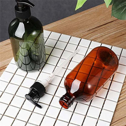 Empty Pump Bottle Refillable Lotion Shampoo Liquid Dispenser Shower Gel Container 300ml Green