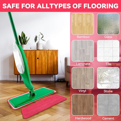 Spray Mop Refills for Libman Freedom Spray Mop, 16in Reusable & Washable Microfiber Floor Cleaning Pads - color: 4 Pack